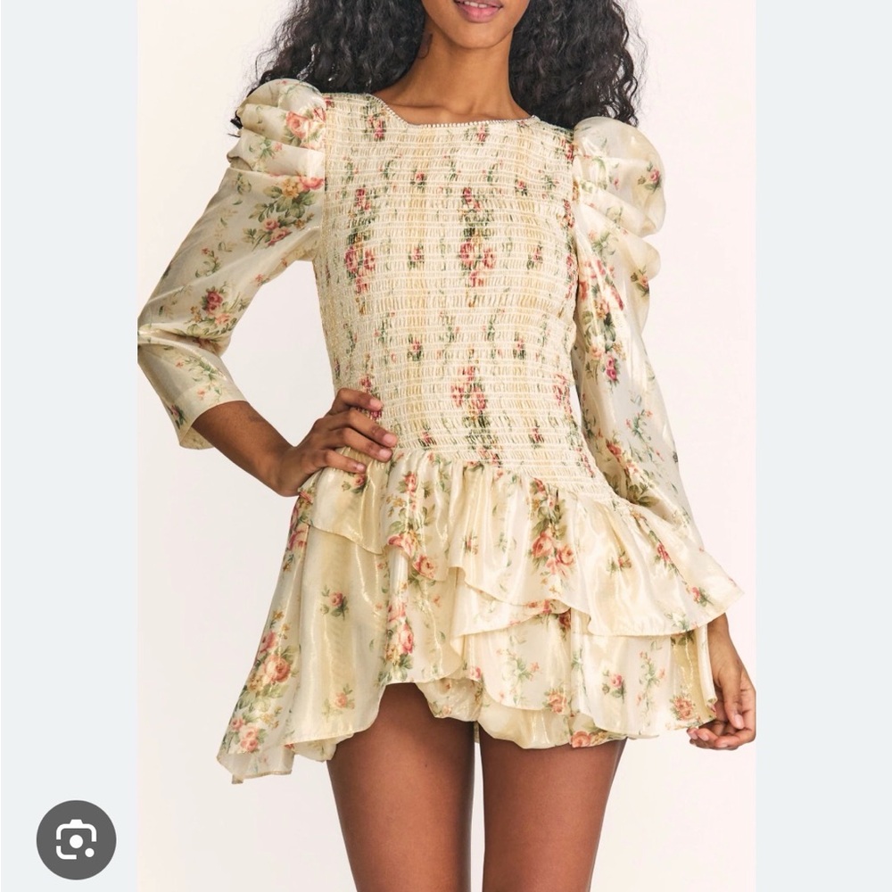 LoveShackFancy Greenwich Mini Dress